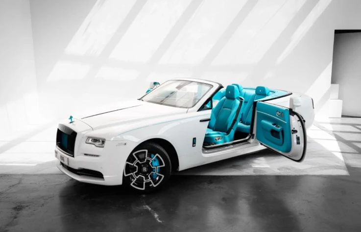 Rolls Royce Dawn 2022 WHITE RENTAL IN DUBAI - undefined